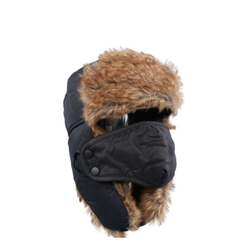 Mask Style Lei Feng Hat Mens Hat Winter Ear Protection Hat Thickened Velvet Warm Hat Riding Hat Wholesale